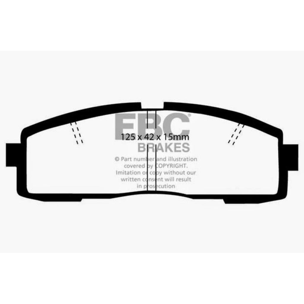 EBC Redstuff Ceramic Low Dust Rear Brake Pads for Toyota Supra 1986-1992