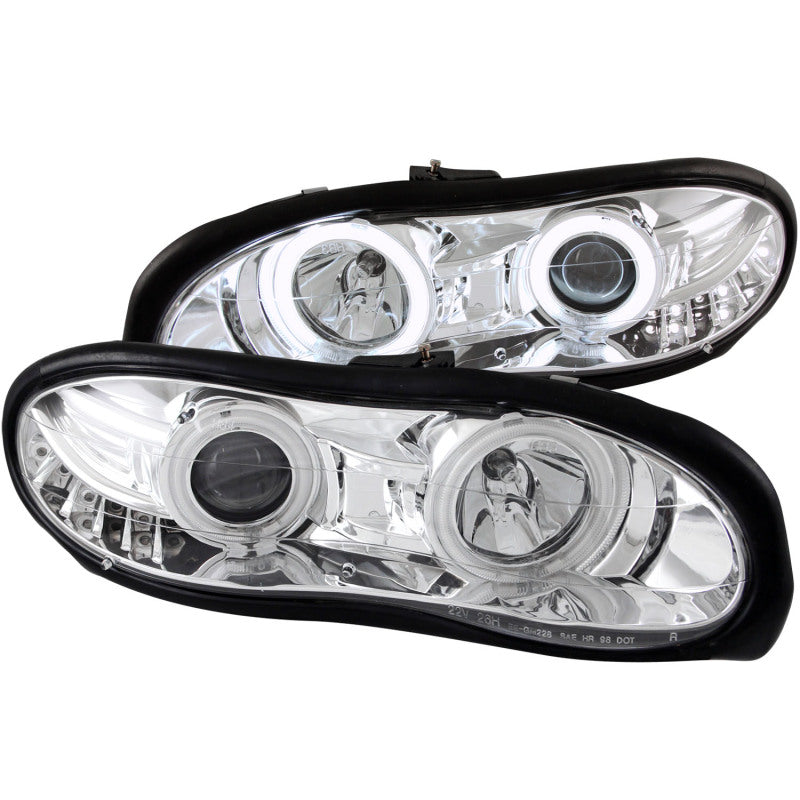 ANZO 1998-2002 Chevrolet Camaro Projector Headlights w/ Halo Chrome-SR1 Performance