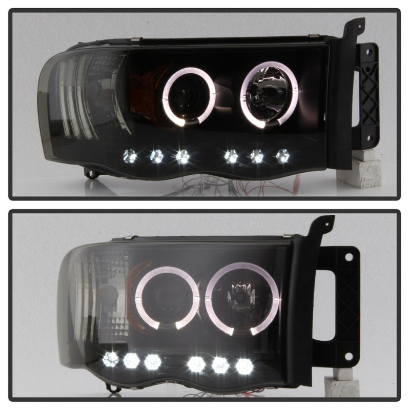 Spyder Dodge Ram 1500 02-05 03-05 Projector Headlights LED Halo LED Blk Smke PRO-YD-DR02-HL-BSM-SR1 Performance