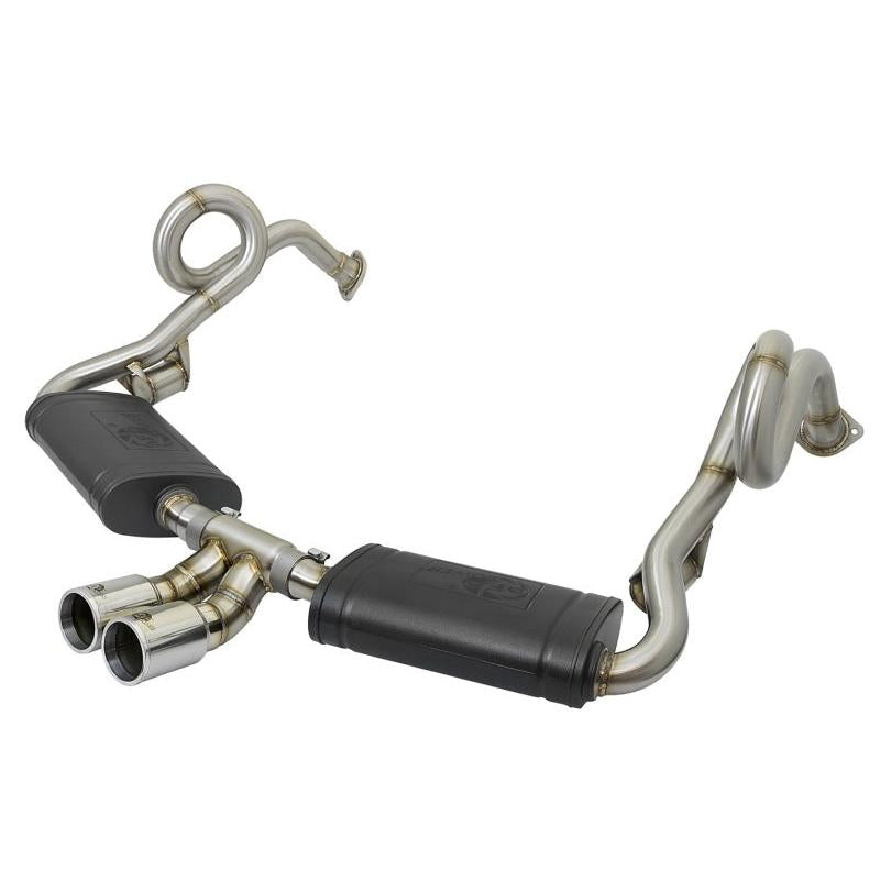 aFe MACHForce-Xp 2in 304 SS Cat-Back Exhaust w/Polished Tips 13-16 Porsche Boxster/Cayman 2.7L/3.4L-SR1 Performance