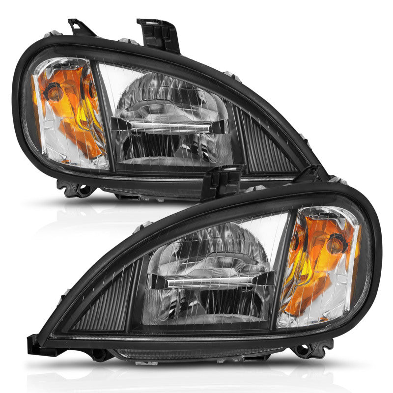 ANZO 1996-2013 Freightliner Columbia LED Crystal Headlights Black Housing w/ Clear Lens (Pair)-SR1 Performance