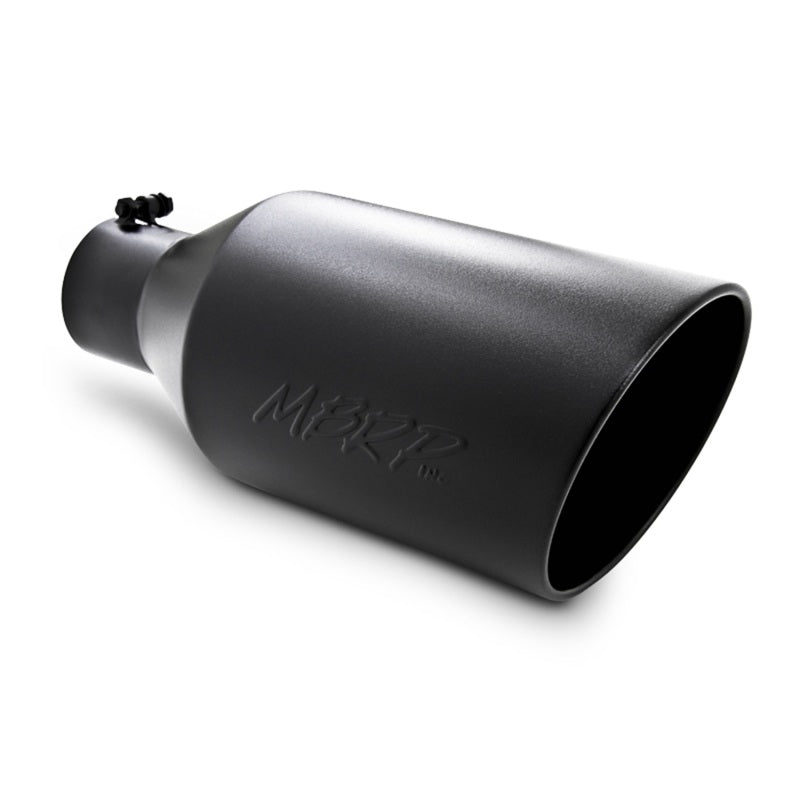 MBRP Universal Tip 8in O.D. Rolled End 4in inlet 18in length Black-SR1 Performance