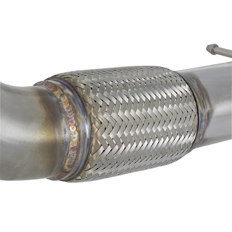 aFe Twisted Steel 3in Rear Down-Pipe/Mid Pipe 2017+ Honda Civic Type R I4 2.0L (t)-SR1 Performance