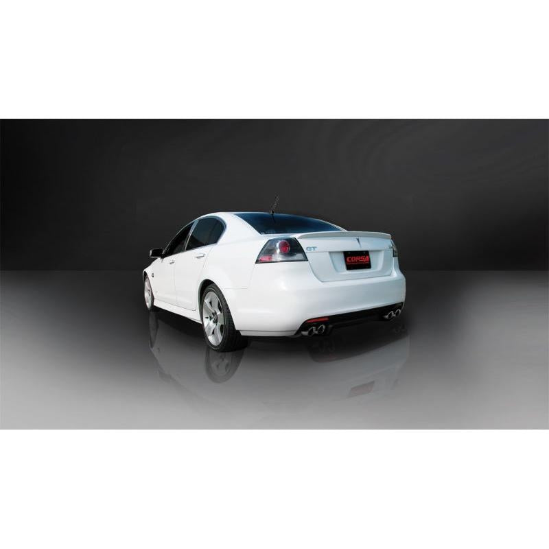 Corsa 2008-2009 Pontiac G8 GXP 6.0L V8 Polished Sport Cat-Back + XO Exhaust-SR1 Performance