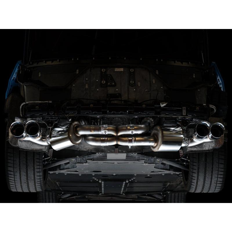 AWE Tuning 2020 Chevrolet Corvette (C8) Touring Edition Exhaust - Quad Chrome Silver Tips-SR1 Performance