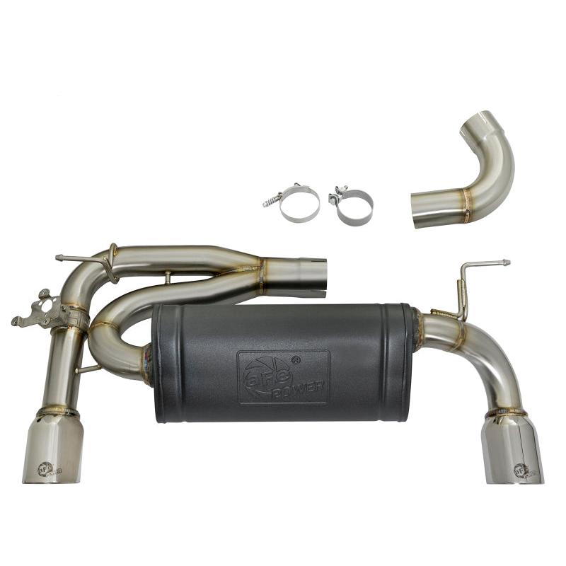 aFe MACHForce XP 16-17 BMW 340i/iX 440i/iX L6-3.0L (t) SS Axle-Back Exhaust w/Polished Tips-SR1 Performance