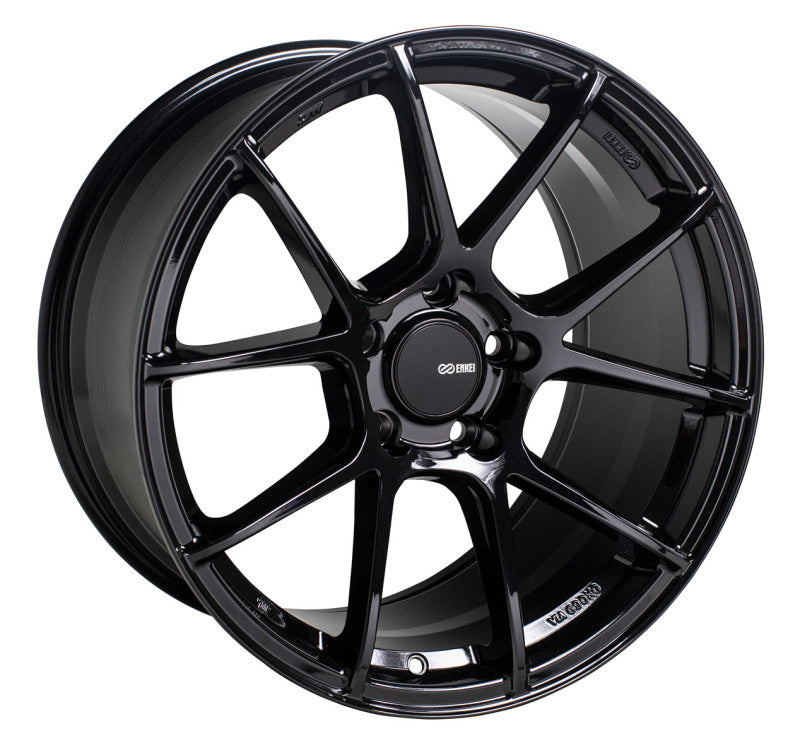 Enkei TS-V 18x8 5x112 45mm Offset 72.6mm Bore Gloss Black Wheel-SR1 Performance