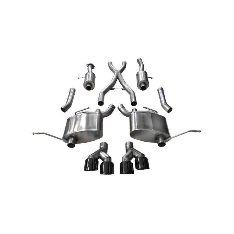 Corsa 2014-2021 Jeep Grand Cherokee 3.6L V6 Black Sport Cat-Back Exhaust-SR1 Performance