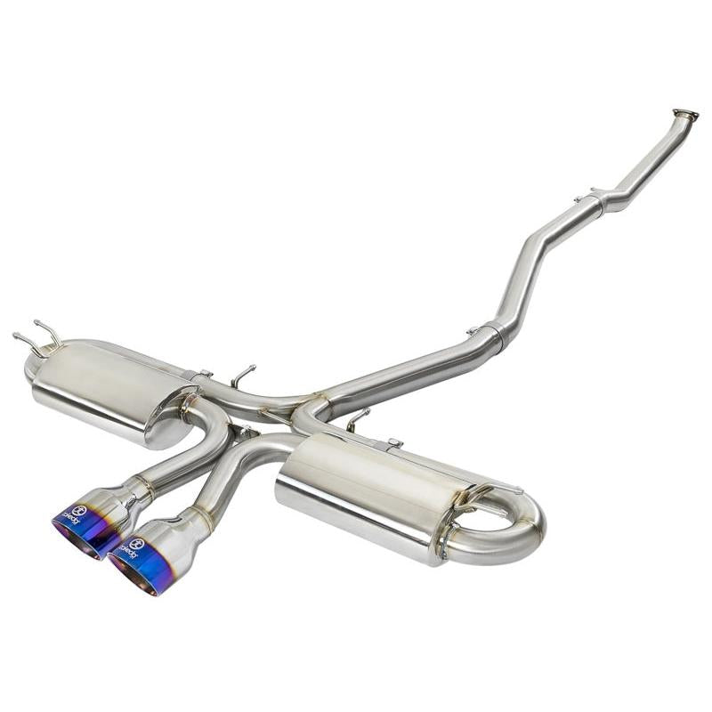 aFe Takeda 3in 304 SS Cat-Back Exhaust System w/ Blue Tips 2017 Honda Civic Si I4 1.5L (t)-SR1 Performance