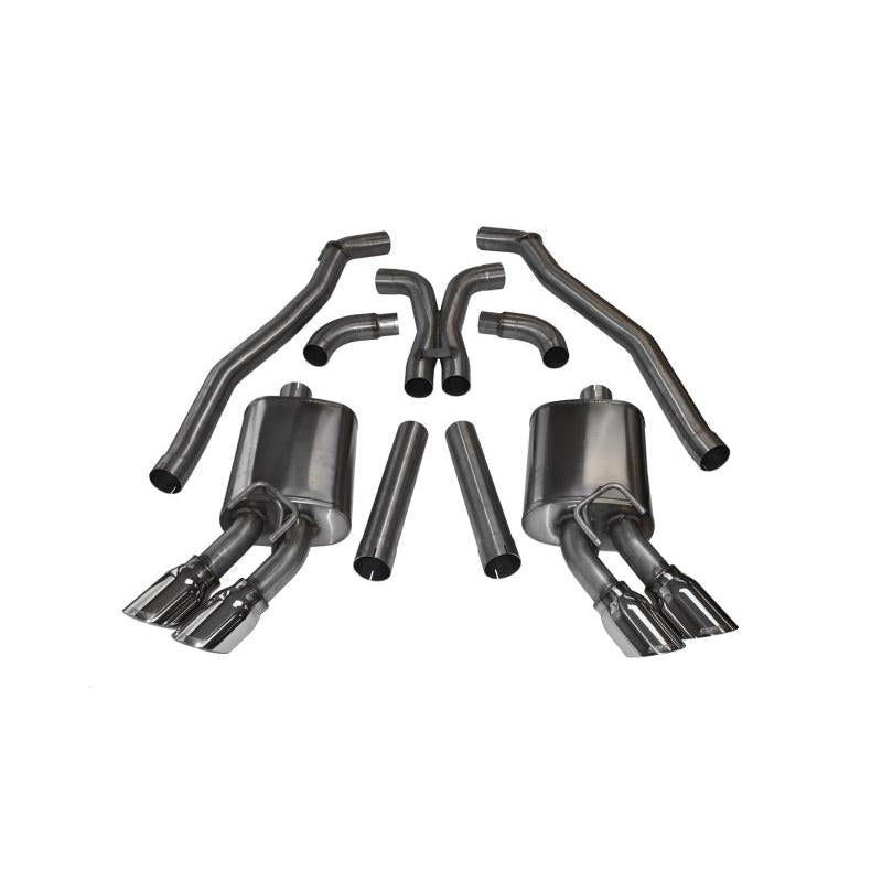 Corsa 2012-2015 Chevrolet Camaro Coupe ZL1 6.2L V8 Polished Sport Cat-Back + XO Exhaust-SR1 Performance