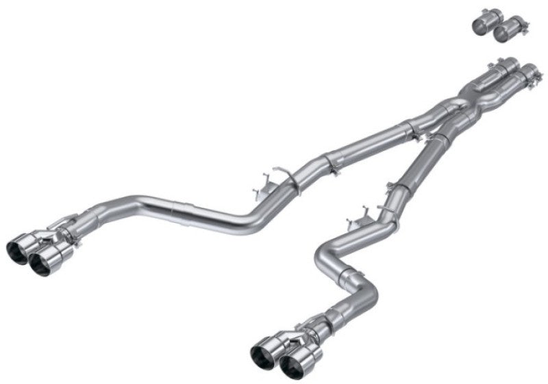 MBRP 15-Up Challenger 5.7L / 17-Up 6.2L/6.4L 3in Race Series Cat-Back w/ Quad Tips AS Exhaust-SR1 Performance