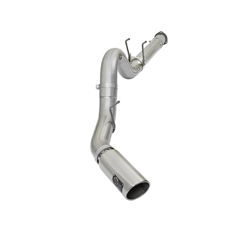 aFe ATLAS 5in DPF-Back Alum Steel Exhaust System w/Polished Tip 2017 Ford Diesel Trucks V8-6.7L (td)-SR1 Performance