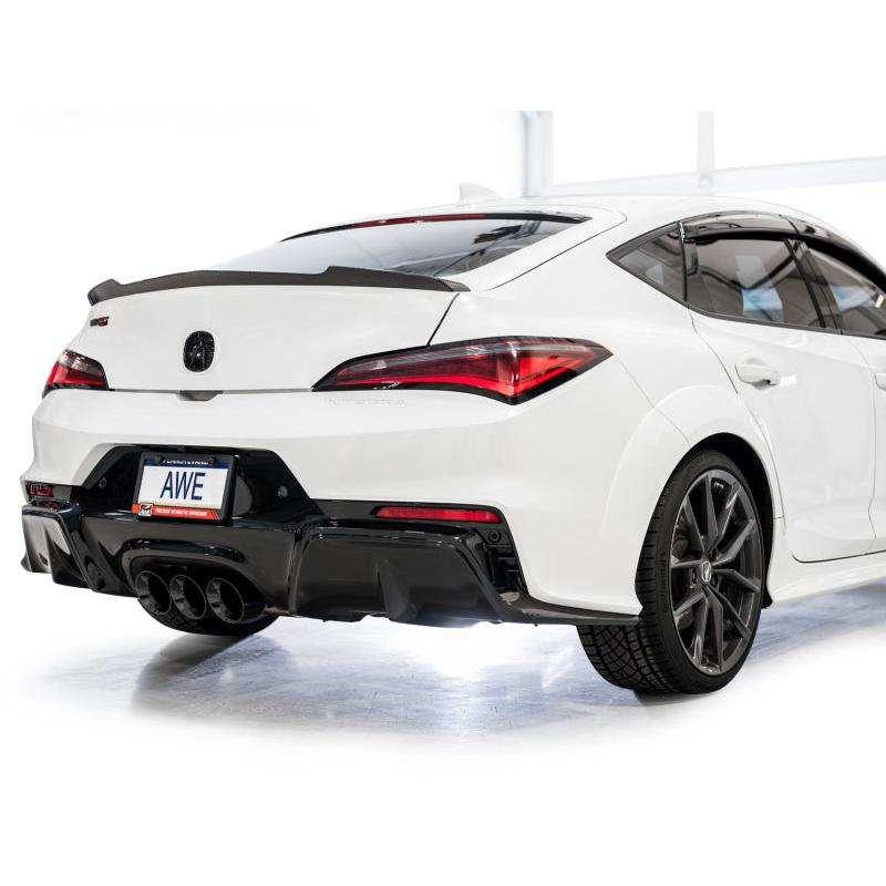 AWE Tuning 2024 Acura Integra Type S DE5 FWD Track Edition Exhaust w/ Triple Diamond Black Tips-SR1 Performance