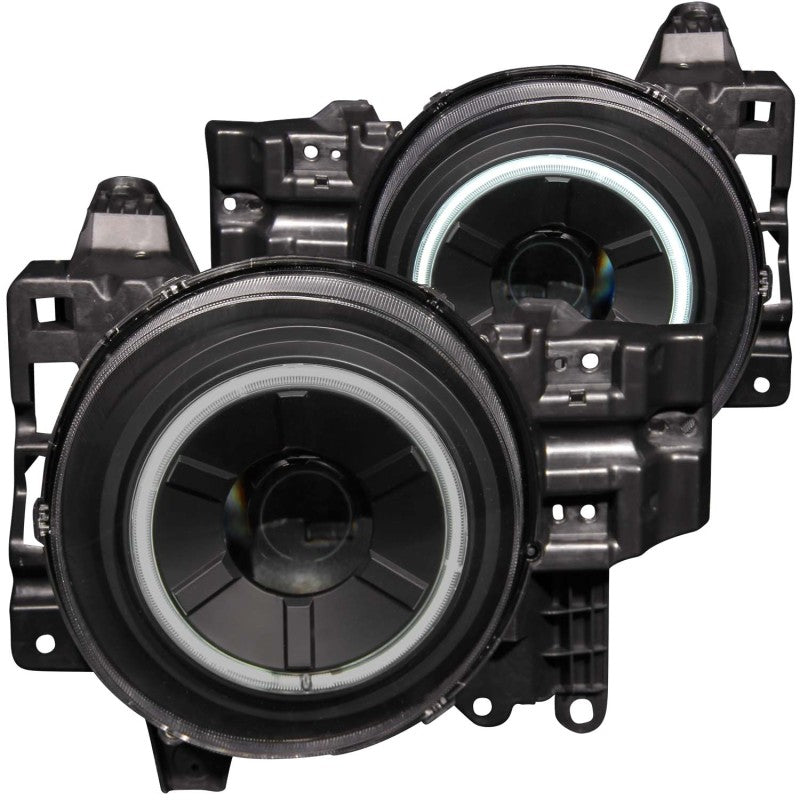ANZO 2007-2013 Toyota Fj Cruiser Projector Headlights w/ Halo Black-SR1 Performance