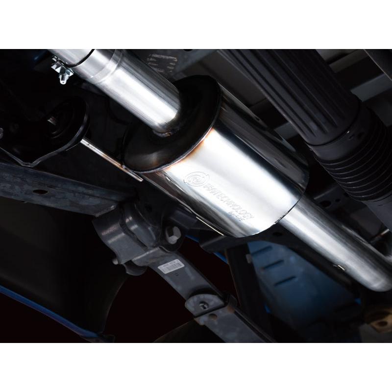 AWE 0FG 21+ Ford F150 Dual Side Exit Cat-Back Exhaust- 4.5in Chrome Silver Tips-SR1 Performance