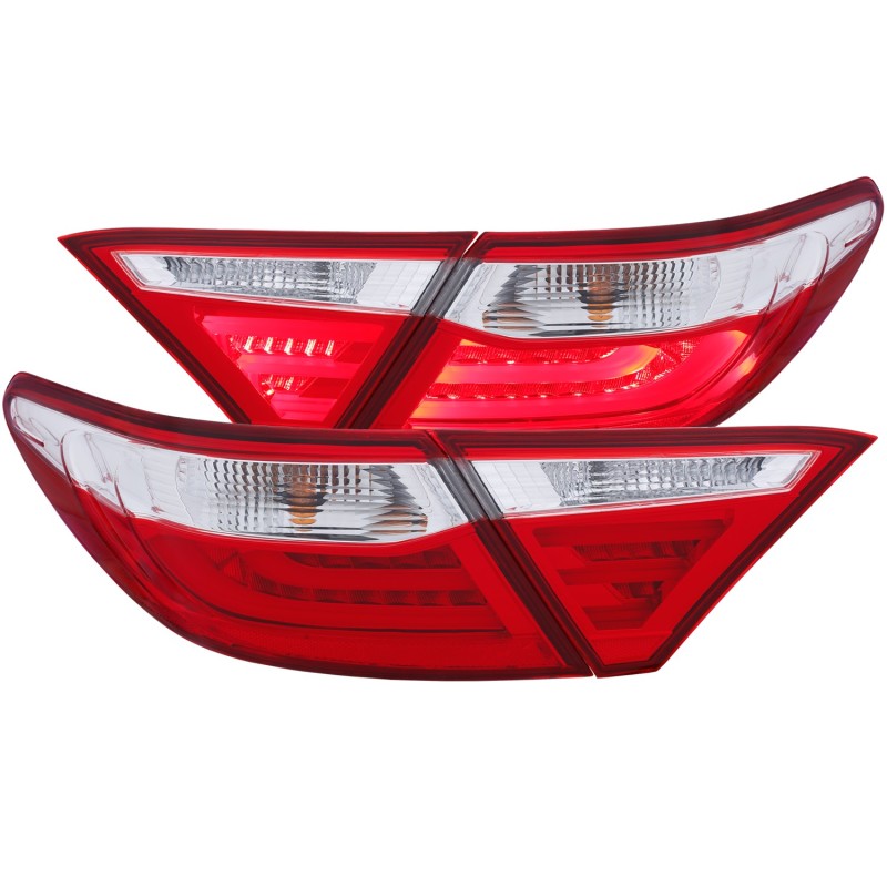 ANZO 2015-2016 Toyota Camry LED Taillights Red/Clear-SR1 Performance