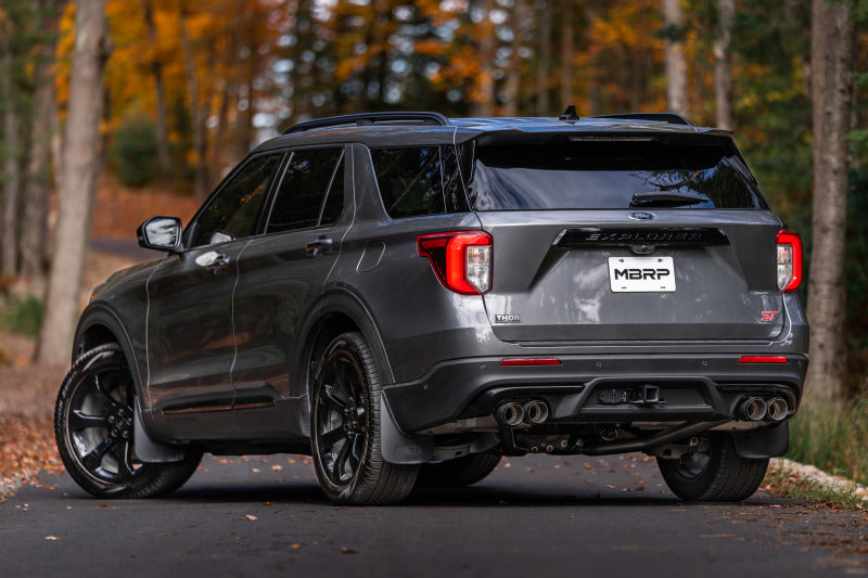 MBRP 20-21 Ford Explorer ST 3.0L EcoBoost Dual Rear Exit Axle Back w/ Quad Carbon Fiber Tips - T304-SR1 Performance