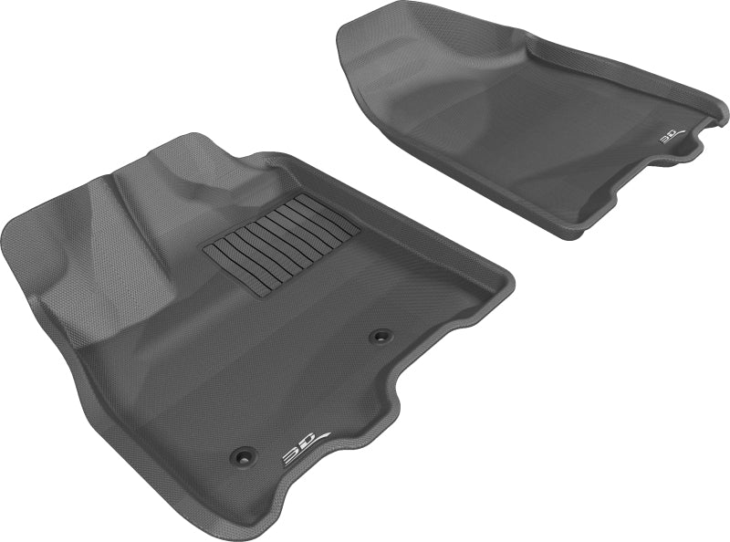 3D MAXpider 2013-2020 Toyota Sienna Kagu 1st Row Floormat - Black-SR1 Performance