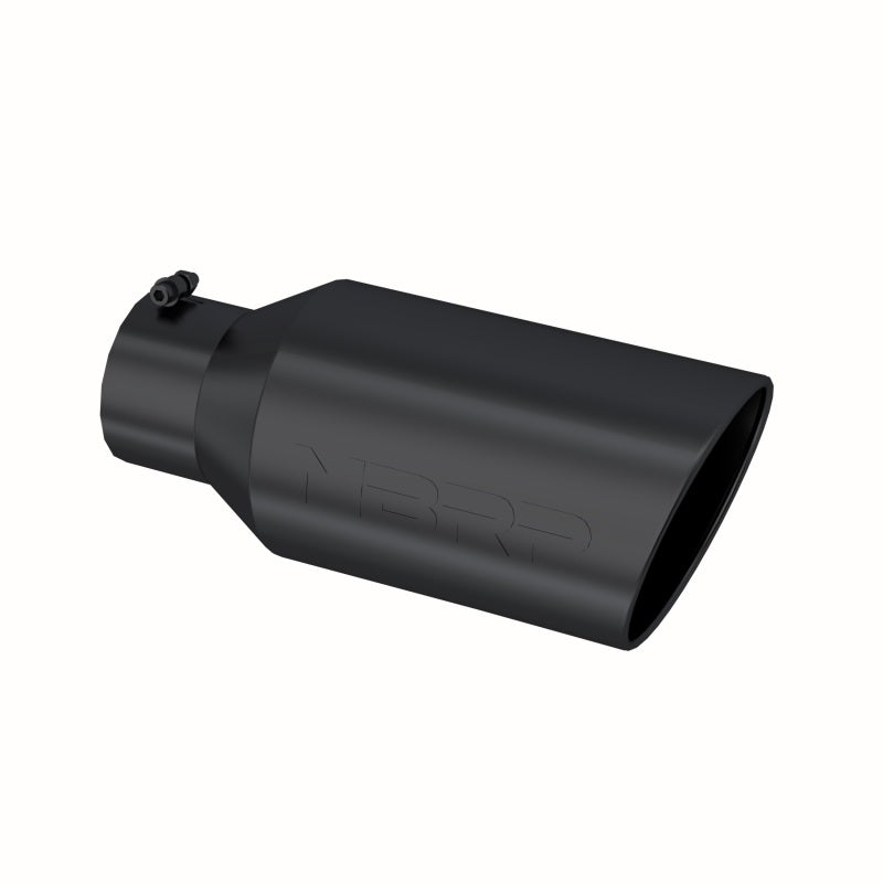 MBRP Universal Tip 8in OD Rolled End 5in Inlet 18in Length T304 - Black-SR1 Performance