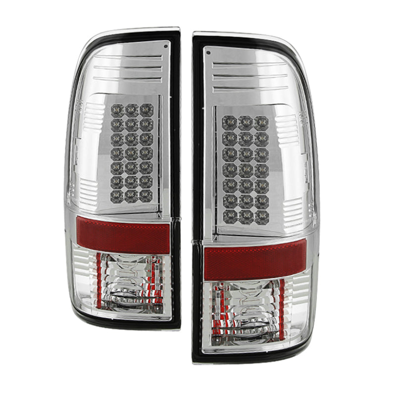 Spyder Ford Super Duty 08-15 LED Tail Lights Chrome ALT-YD-FS07-LED-C-SR1 Performance