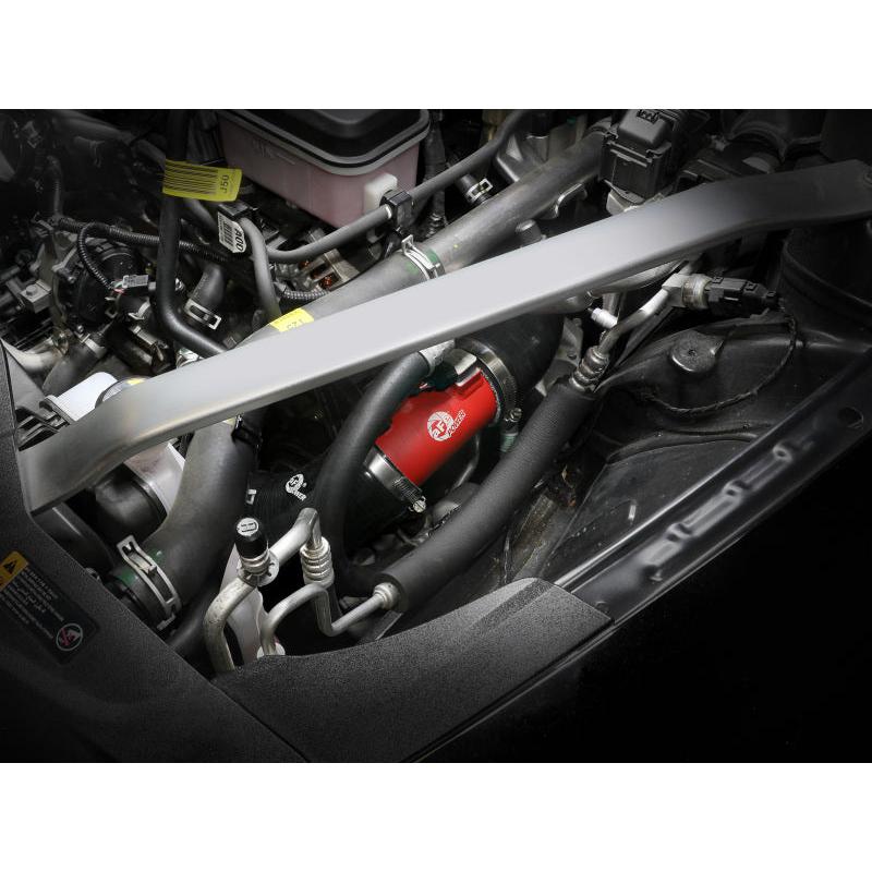 aFe BladeRunner 22-23 Kia Stinger L4-2.5L (t) Aluminum Hot and Cold Charge Pipe Kit - Red-SR1 Performance