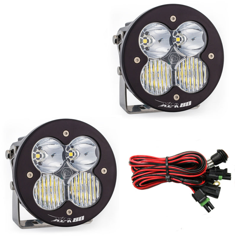Baja Designs XL R 80 Series Driving Combo Pattern Pair LED Light Pods-SR1 Performance