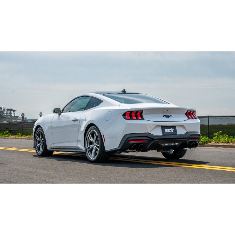 Borla 2024 Ford Mustang Ecoboost 2.3L ATAK Catback Exhaust Black Chrome w/ Quad Tip - Non-Active-SR1 Performance