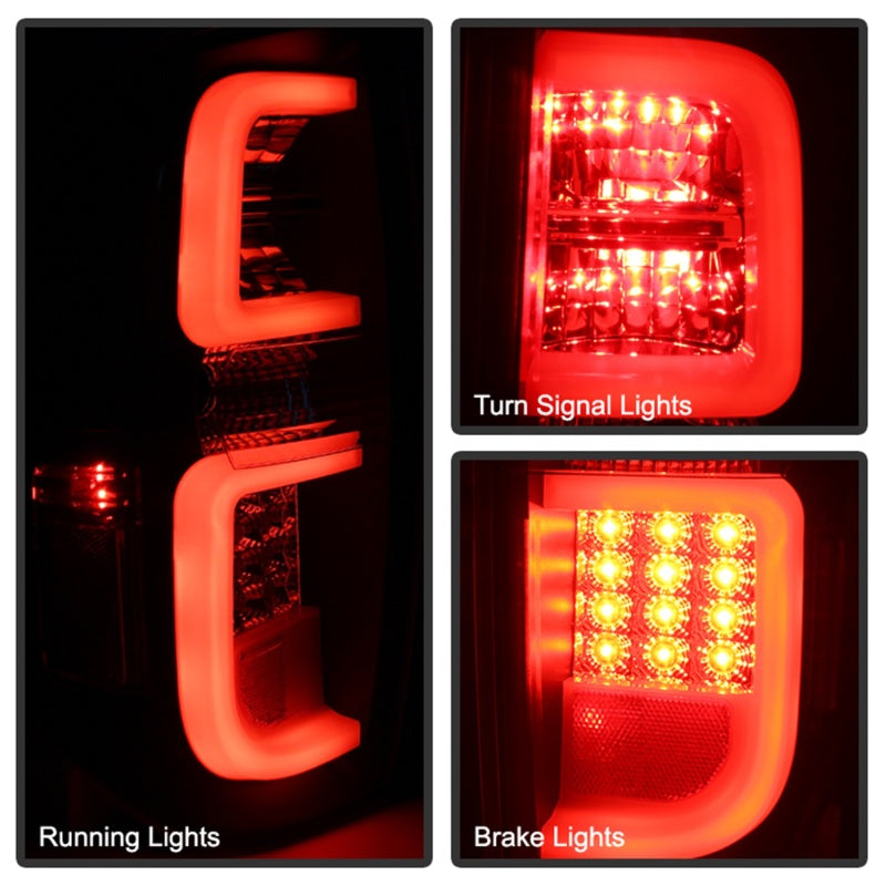 Spyder Toyota Tundra 2014-2016 Light Bar LED Tail Lights Black ALT-YD-TTU14-LED-BK-SR1 Performance