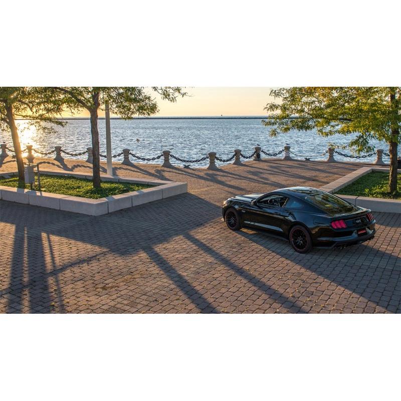 Corsa 2015-2017 Ford Mustang GT 5.0 3in Axle Back Exhaust Black Quad Tips (Sport)-SR1 Performance