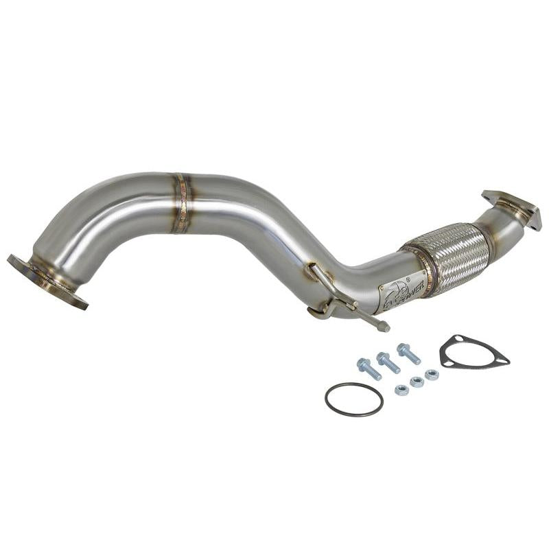 aFe Twisted Steel 3in Rear Down-Pipe/Mid Pipe 2017+ Honda Civic Type R I4 2.0L (t)-SR1 Performance