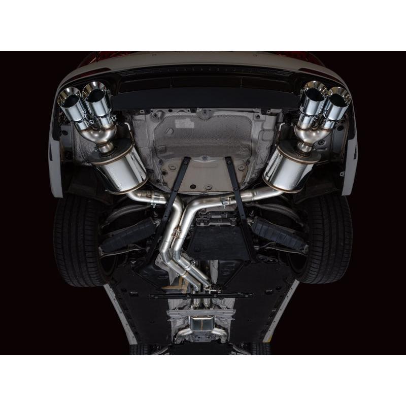 AWE Tuning 19-23 Audi C8 S6/S7 2.9T V6 AWD Touring Edition Exhaust - Chrome Silver Tips-SR1 Performance