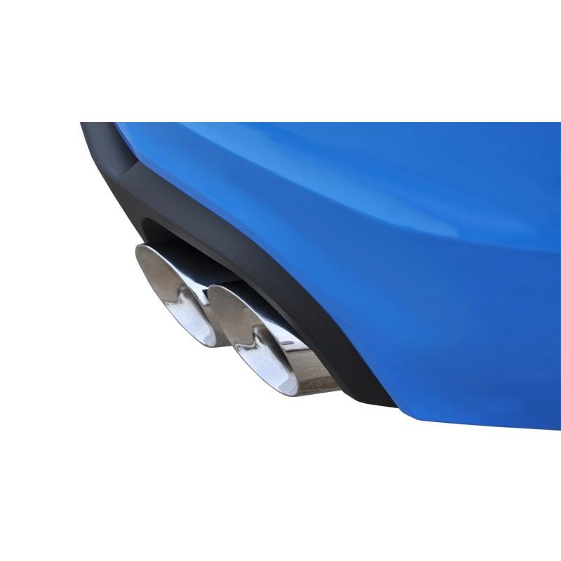 Corsa 2013-2014 Ford Mustang Shelby GT500 5.8L V8 Polished Sport Axle-Back + XO Exhaust-SR1 Performance