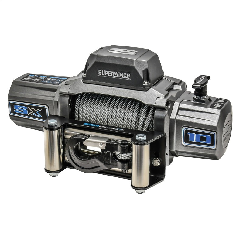 Superwinch 10000 LBS 12V DC 3/8in x 85ft Wire Rope SX 10000 Winch-SR1 Performance