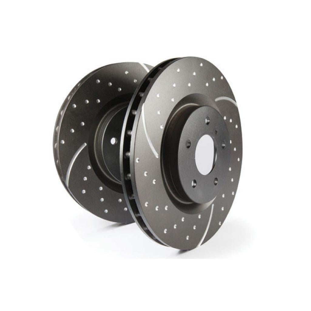 EBC 09-14 Cadillac Escalade 6.0 Hybrid GD Sport Front Rotors – British Made Vented Slotted Brake Discs