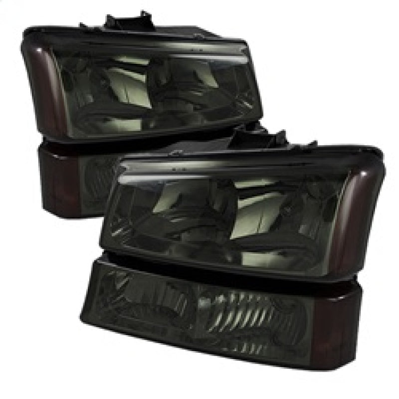 Xtune Chevy Silverado 2500HD 03-06 Crystal Headlights w/ Amber Lights Smoke HD-JH-CSIL03-AM-SM-SET-SR1 Performance