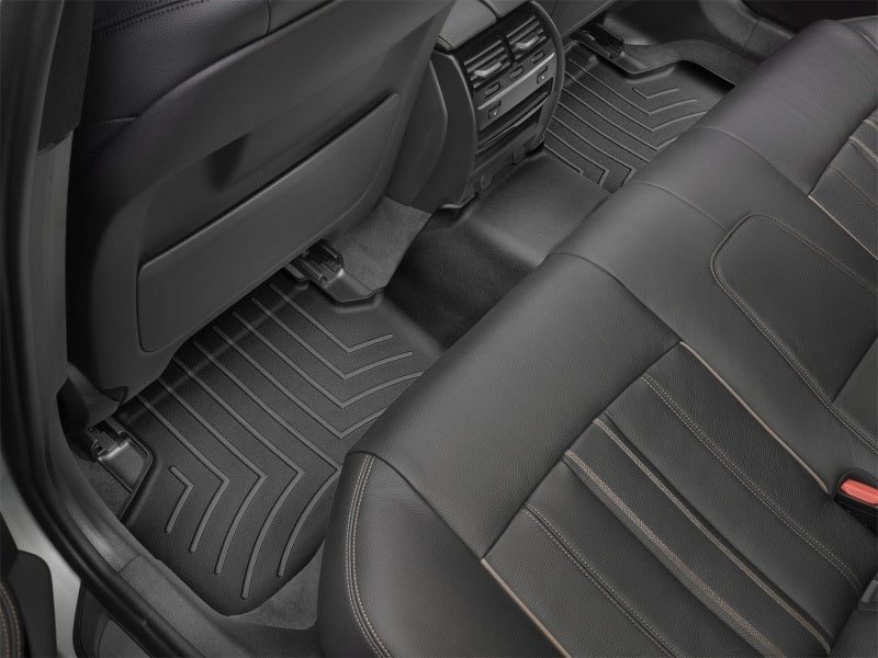 WeatherTech 17+ BMW 5-Series Rear FloorLiner DigitalFit - Black (X-Drive Only)
