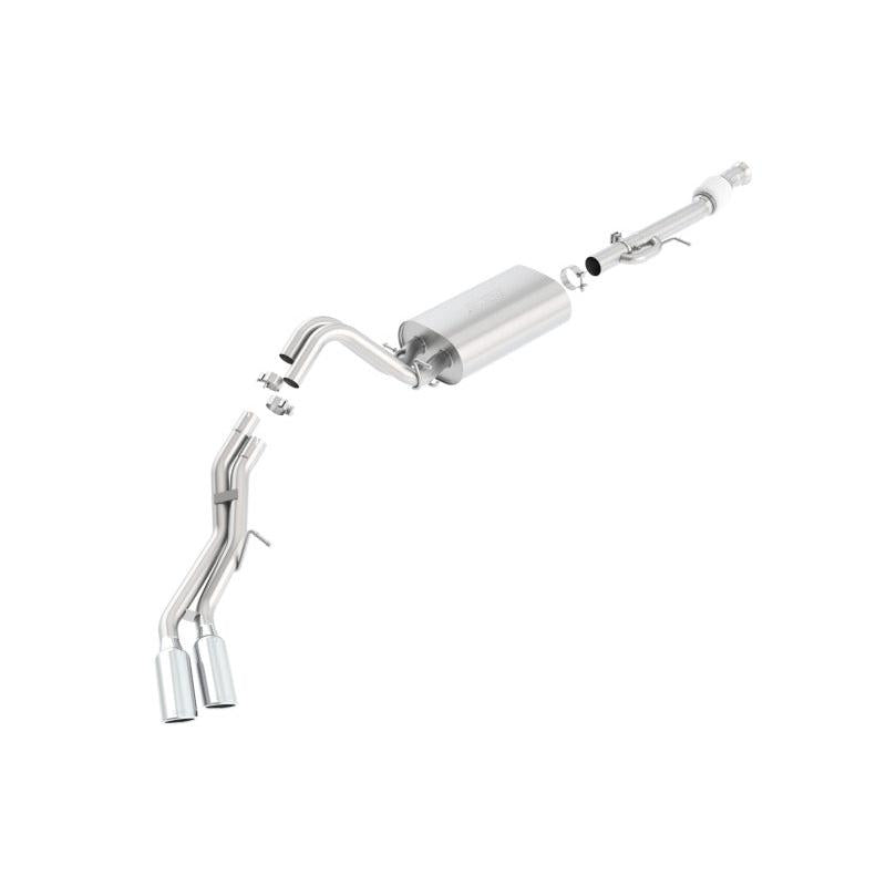 Borla 15-16 Cadillac Escalade ESV 6.2L Auto Trans Dual Round Rolled Truck Side Exit Catback Exhaust-SR1 Performance