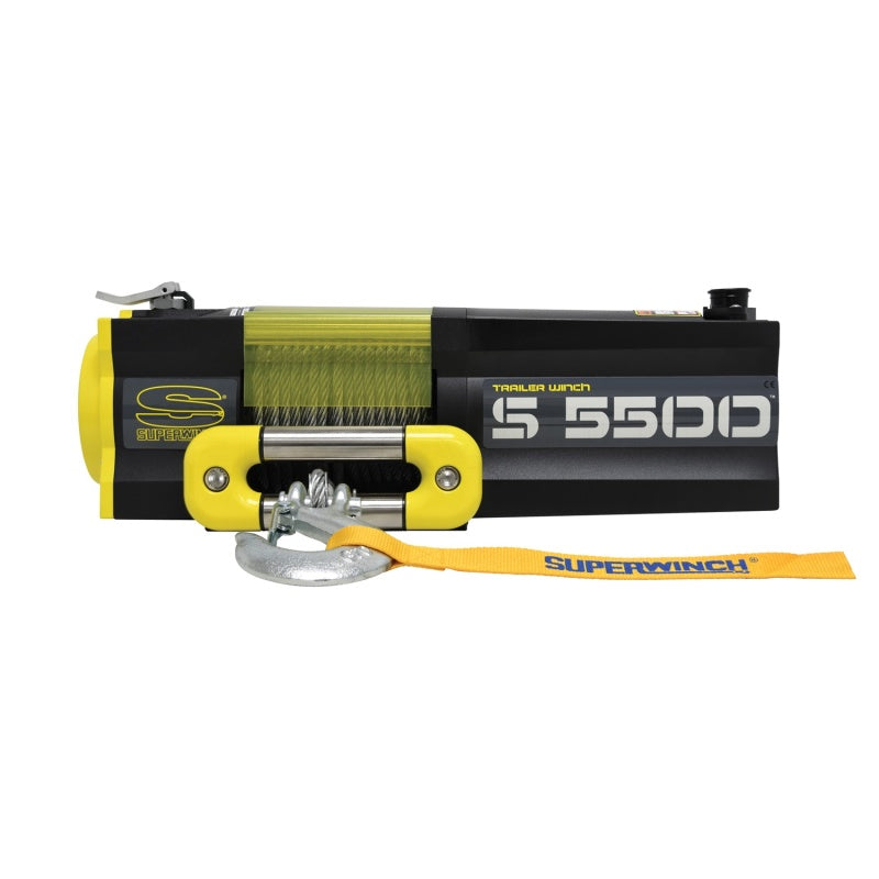 Superwinch 5500 LBS 12V DC 7/32in x 60ft Steel Rope S5500 Winch-SR1 Performance