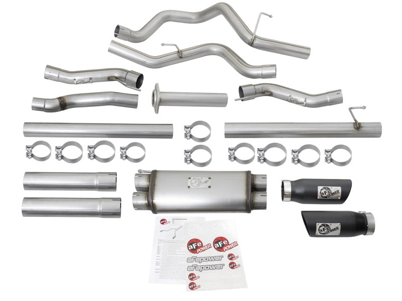 aFe MACHForce XP 3in 409-SS Exhaust Cat-Back 2017 Ford F-150 Raptor V6-3.5L (tt) w/ Black Tip-SR1 Performance