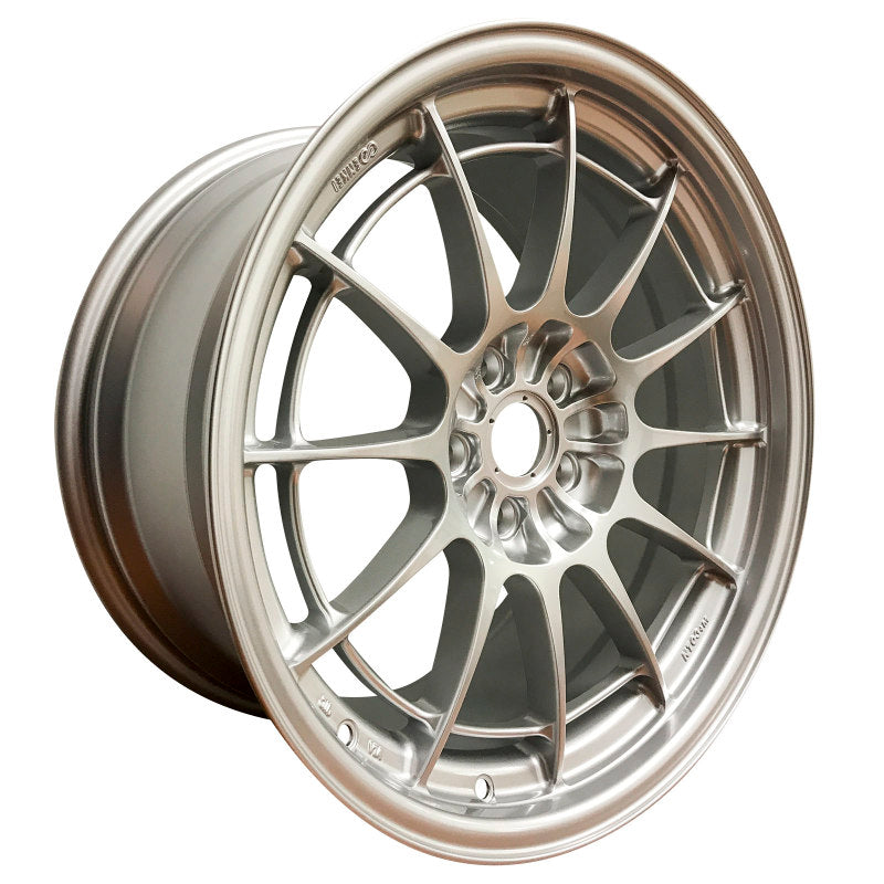Enkei NT03+M 18x9.5 5x108 40mm Offset 72.6mm Bore F1 Silver Wheel (MIN ORDER QTY 40)-SR1 Performance