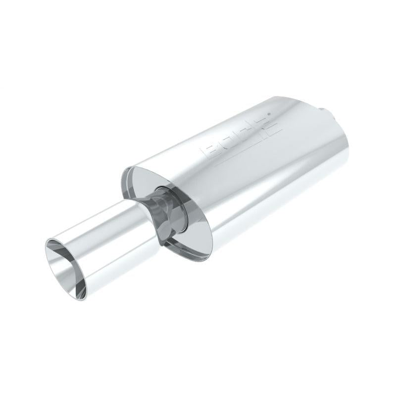 Borla Boomer Blow Torch Muffler Oval 2-1/4in x 4in Side Round Out-SR1 Performance