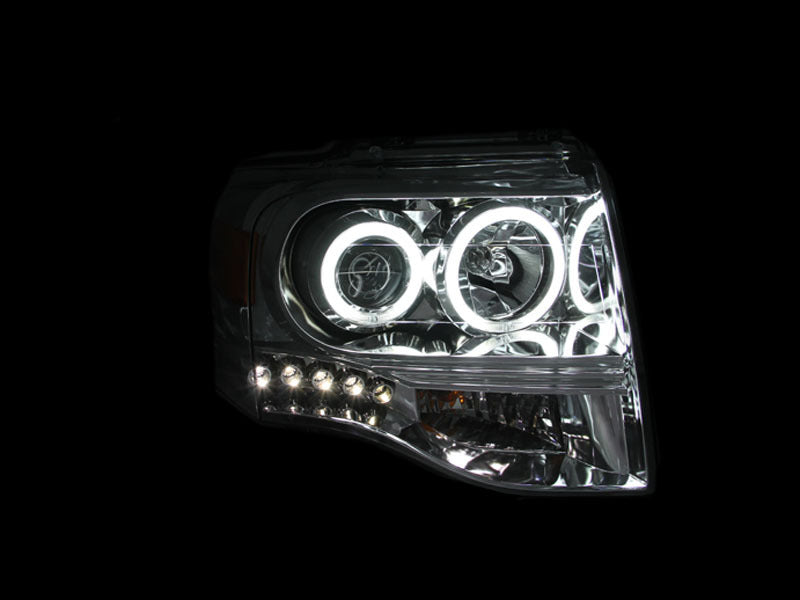 ANZO 2007-2014 Ford Expedition Projector Headlights Chrome-SR1 Performance