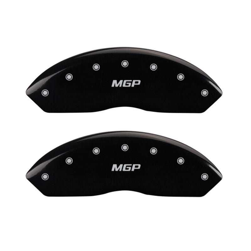 MGP Black Finish Silver Engraved Caliper Covers for Lincoln MKX * Set of 4