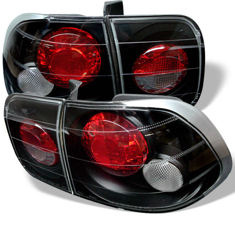 Spyder Honda Civic 96-98 4Dr Euro Style Tail Lights Black ALT-YD-HC96-4D-BK-SR1 Performance