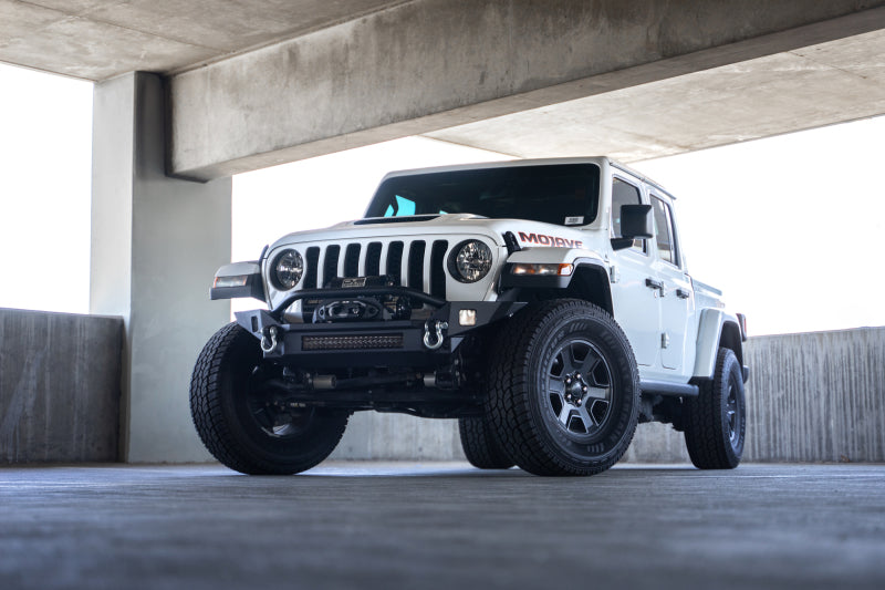 DV8 Offroad FS-7 Mid-Width Winch Front Bumper for Jeep Wrangler JL & Gladiator JT