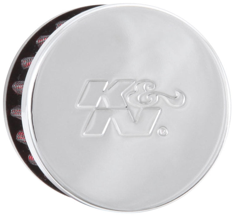 K&N Clamp On Rubber Base Crankcase Vent Filter 0.5in Flange ID 2in OD 1.5in Height-SR1 Performance