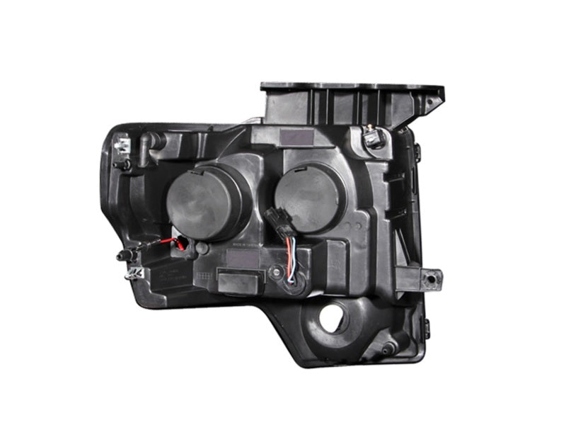 ANZO 2009-2014 Ford F-150 Projector Headlights w/ U-Bar Black-SR1 Performance