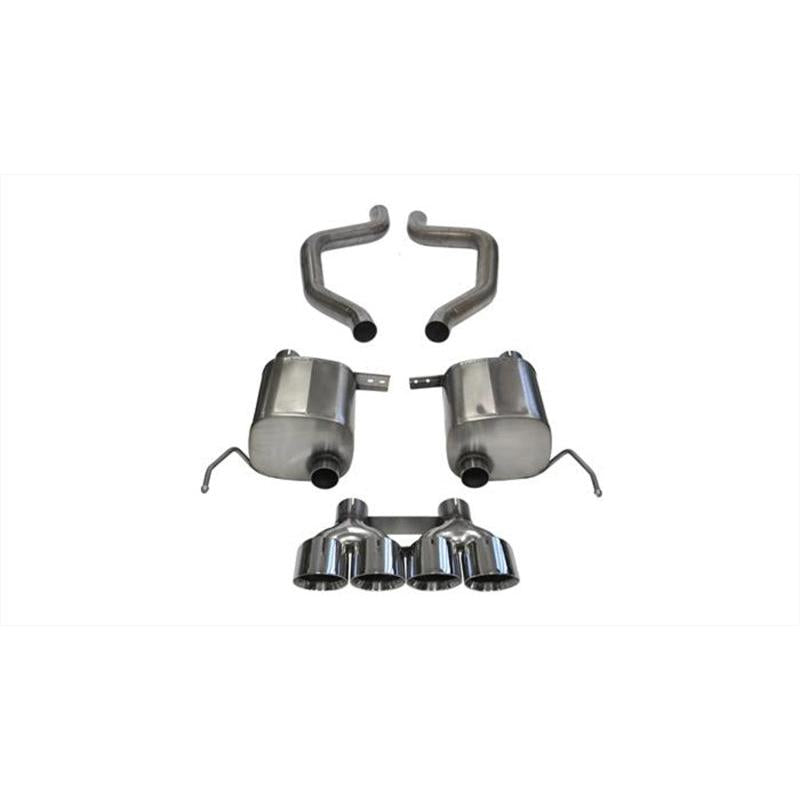 Corsa 17-19 Chevy Corvette Z06 (Grand Sport Only) 3in Axle Back Xtreme Exhaust Pol Quad 4.5in Tip-SR1 Performance