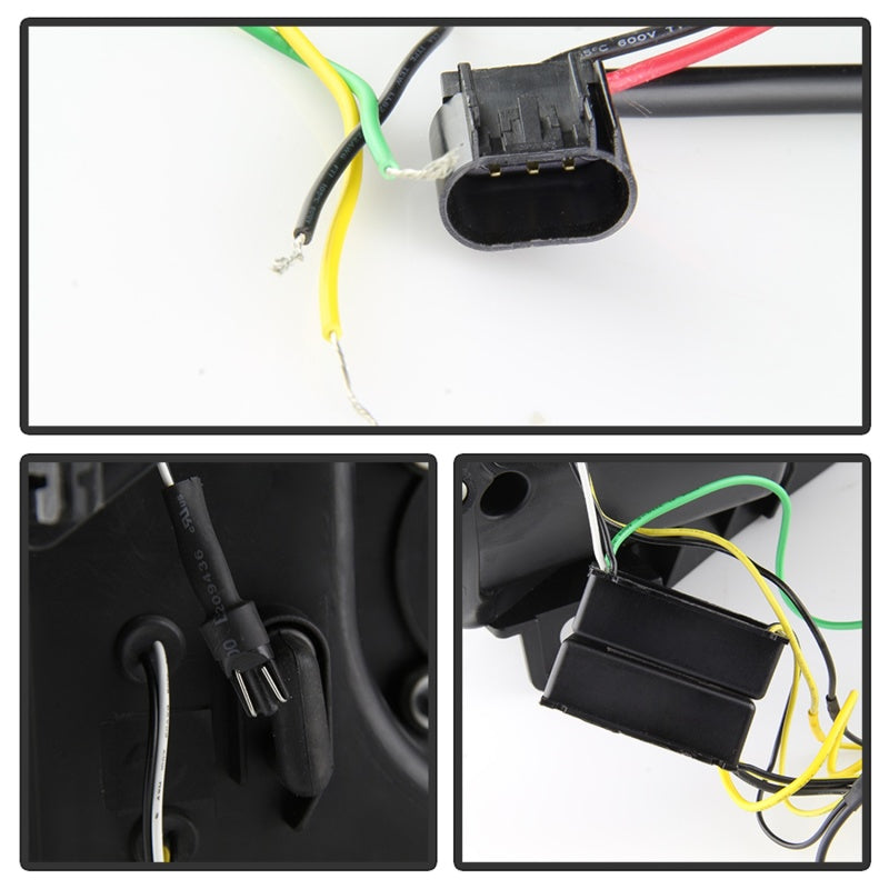 Spyder 08-10 Ford F-250 SD Projector Headlights V2-Switch Back Light Bar-Black PRO-YD-FS08V2-SBLB-BK-SR1 Performance