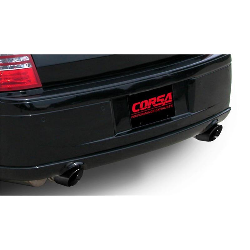 Corsa 2005-2010 Dodge Charger SRT-8 6.1L V8 Black Xtreme Cat-Back Exhaust-SR1 Performance